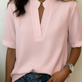 Camisa de Manga Corta Relaxed Lunvessa para Mujer