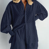 Maude | Conjunto elegante de blusa y pantalones cortos