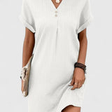 Vestido Corto Elegante Draped Massie