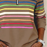 Sudadera con Cremallera Rayas Viena