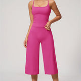 Nexus - Conjunto de Top de Tirantes y Pantalones Cortos de Pierna Ancha para Mujer