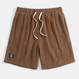 Shorts de Lounge de Punto con Diseño de Diamante