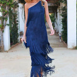 Vestido Zafiro™ Elegante con Flecos