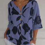 Blusa Floral Delphine Elegante