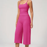 Nexus - Conjunto de Top de Tirantes y Pantalones Cortos de Pierna Ancha para Mujer