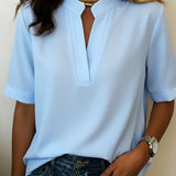 Camisa de Manga Corta Relaxed Lunvessa para Mujer