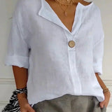 Blusa Casual Aria con Cuello en V
