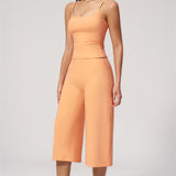 Nexus - Conjunto de Top de Tirantes y Pantalones Cortos de Pierna Ancha para Mujer