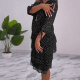 Vestido de Mujer Elegante con Lunares Auterelle
