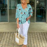 Blusa Floral Relajada Viola™