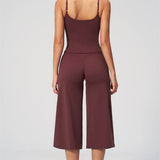 Nexus - Conjunto de Top de Tirantes y Pantalones Cortos de Pierna Ancha para Mujer