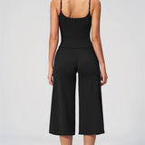 Nexus - Conjunto de Top de Tirantes y Pantalones Cortos de Pierna Ancha para Mujer