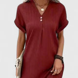 Vestido Corto Elegante Draped Massie