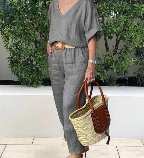 Conjunto de Dos Piezas Claire Lujoso y Relajado