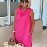 Vestido Tubo Sin Mangas Perla