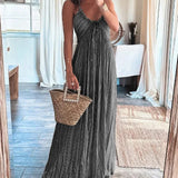 Vestido Plisado Sin Mangas Estampado
