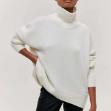 Jersey Oversize de Algodón Amélie con Cuello Alto