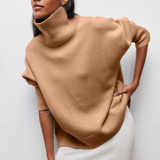 Jersey Oversize de Algodón Amélie con Cuello Alto