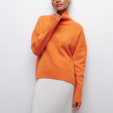 Jersey Oversize de Algodón Amélie con Cuello Alto