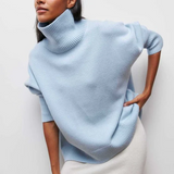 Jersey Oversize de Algodón Amélie con Cuello Alto