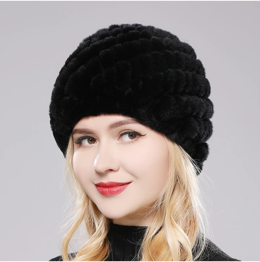 Gorro de Piel de Peluche Mirabelle