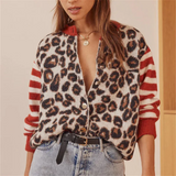 Cardigan de Punto Leopardo Rebelde