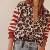 Cardigan de Punto Leopardo Rebelde