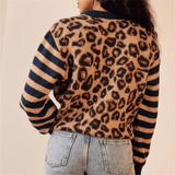 Cardigan de Punto Leopardo Rebelde
