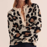 Cardigan de Punto Leopardo Rebelde