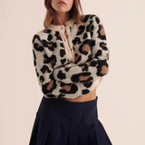 Cardigan de Punto Leopardo Rebelde