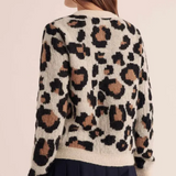 Cardigan de Punto Leopardo Rebelde