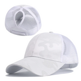 Gorra Alta de Pony Camuflaje