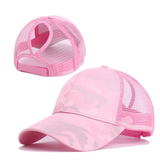 Gorra Alta de Pony Camuflaje