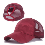 Gorra Alta de Pony Camuflaje