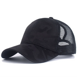 Gorra Alta de Pony Camuflaje