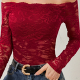 Blusa Transparente Off-Shoulder Chateau