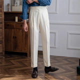 Pantalones Ajustados de Cuadros Hewis