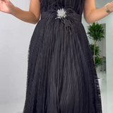 Vestido Elegante de Chiffón Aveline