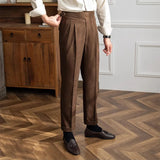 Pantalones Ajustados de Cuadros Hewis
