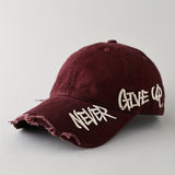Gorra Desgastada Nunca Te Rindas