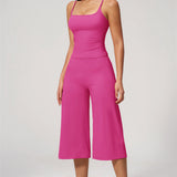Nexus - Conjunto de Top de Tirantes y Pantalones Cortos de Pierna Ancha para Mujer