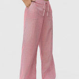 Pantalones Anchos Dominique con Detalles Elegantes