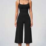 Nexus - Conjunto de Top de Tirantes y Pantalones Cortos de Pierna Ancha para Mujer