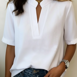 Camisa de Manga Corta Relaxed Lunvessa para Mujer