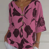 Blusa Floral Delphine Elegante