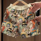 Short de Arte Gráfico Retro