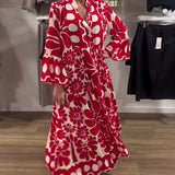 Vestido Largo Estampado Cora™