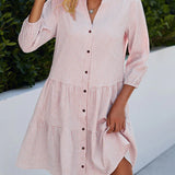 Vestido Camisero Midi a Cuadros Emilia