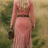 Vestido Sueco de Mujer con Flecos Valencia