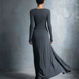 Vestido Maxi Naiara con Nudo Lateral para Mujer